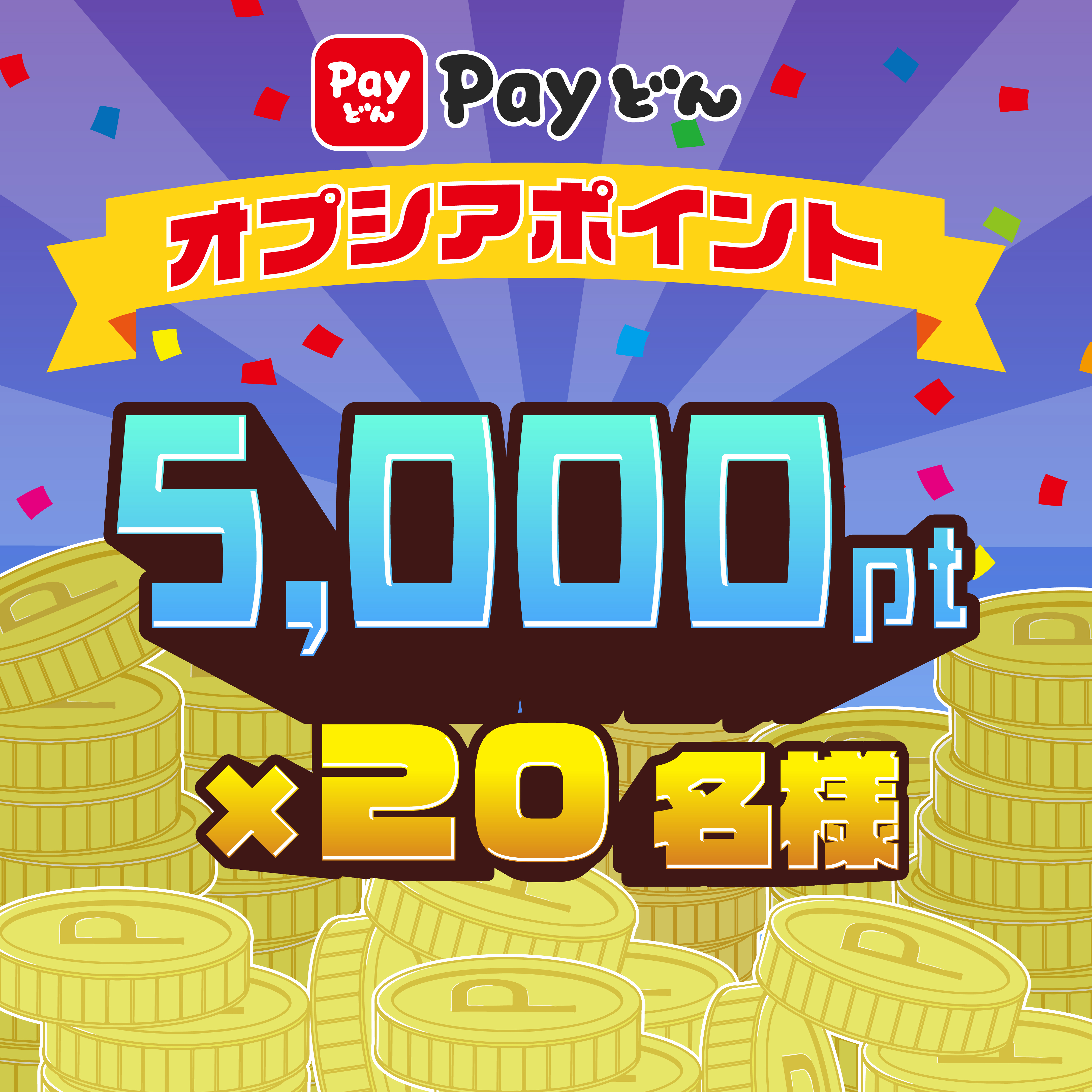 Payどん オプシアポイント 5,000pt